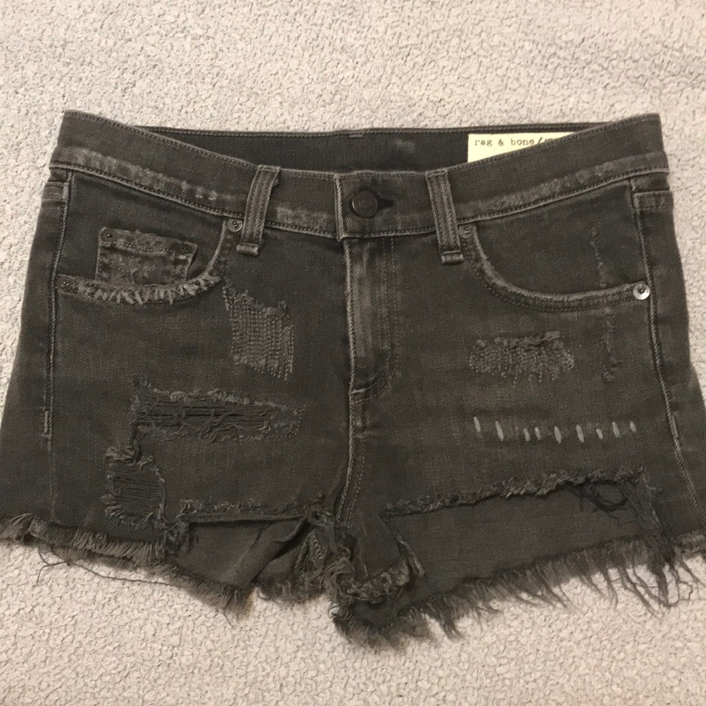 Rag & Bone Black denim shorts size 24